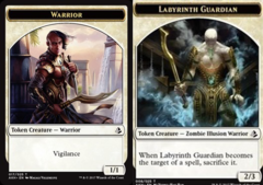 Labyrinth Guardian (008) // Warrior (017) Double-Sided Token